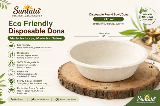 Eco-Friendly Disposable Round Dona/Bowl (240 ml) 50 ps