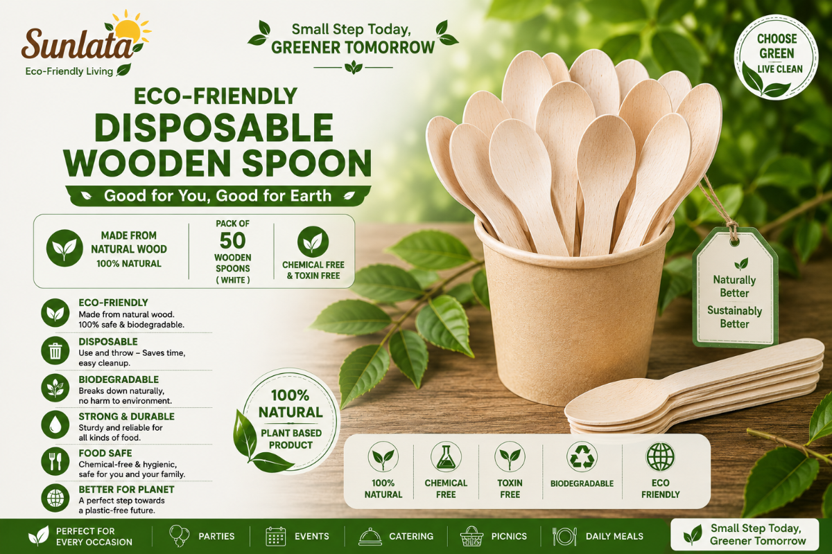 Eco-Friendly Disposable Spoon 100 pcs