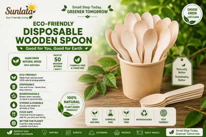 Eco-Friendly Disposable Spoon 100 pcs