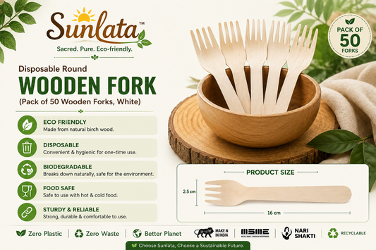 Eco-Friendly Disposable Fork 100 pcs