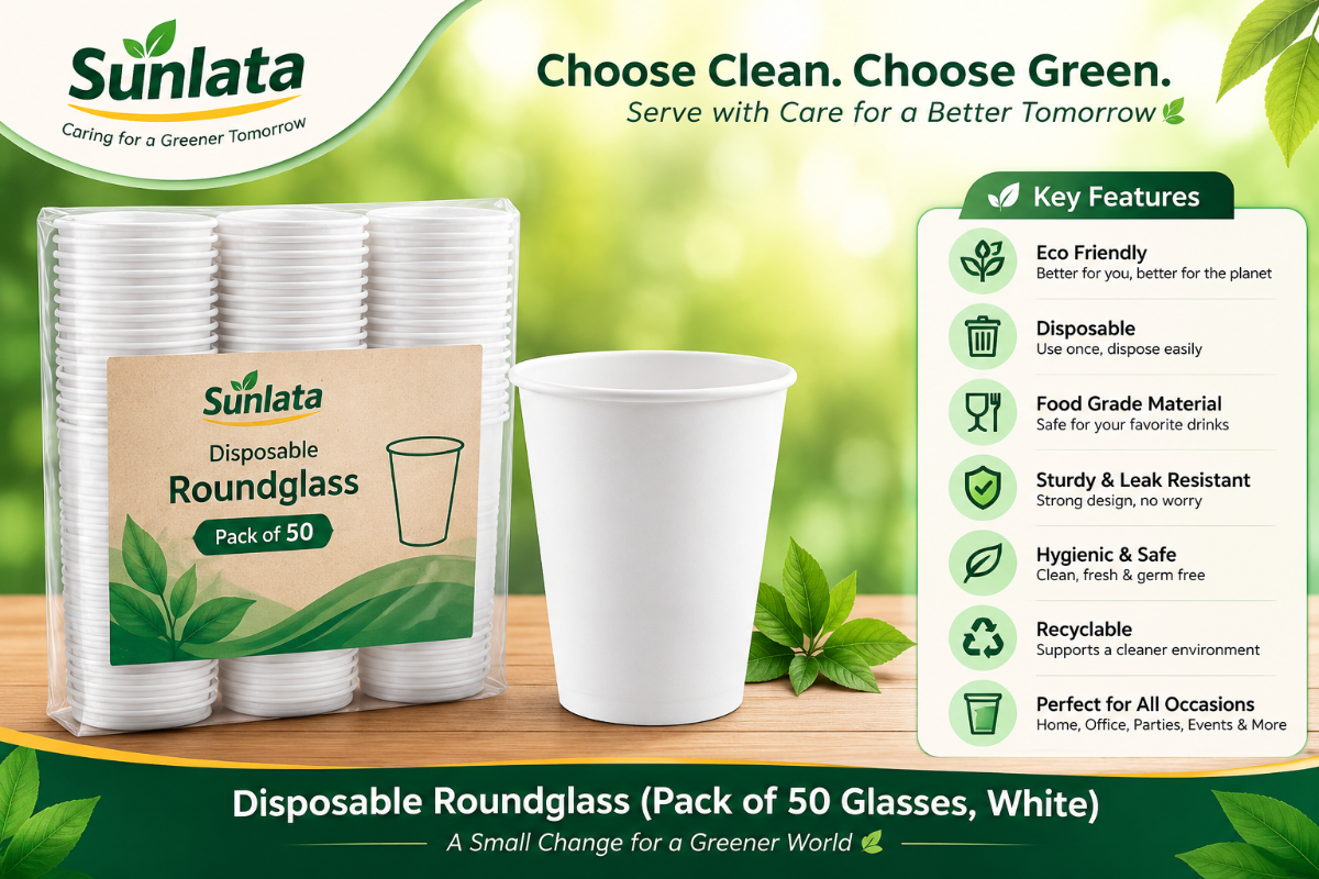 Eco-Friendly Disposable Glass (250 ml) 50 pcs