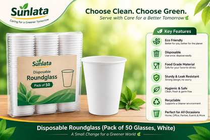 Eco-Friendly Disposable Glass (250 ml) 50 pcs