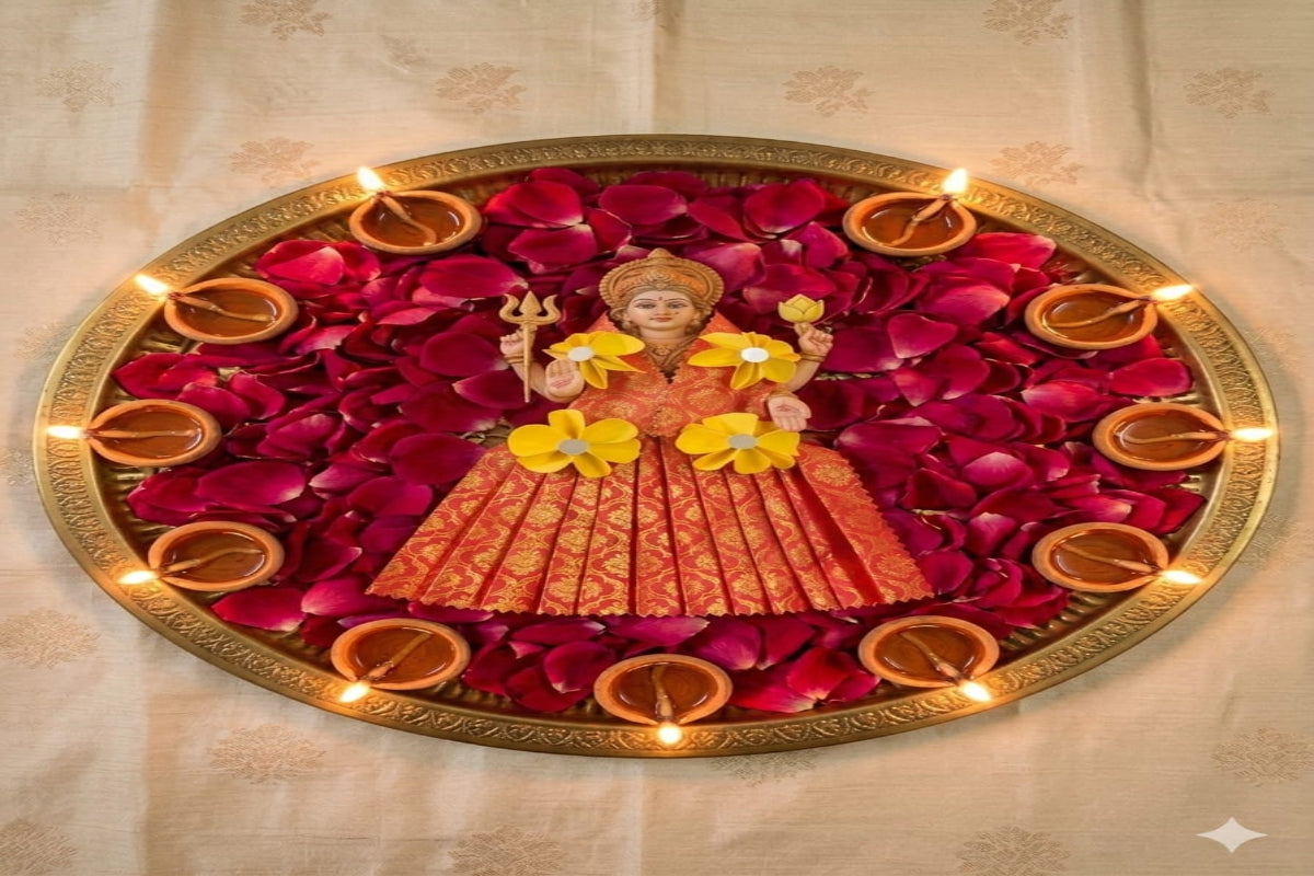 Red Lehnga Eco Freindly water soluble