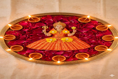 Red Lehnga Eco Freindly water soluble