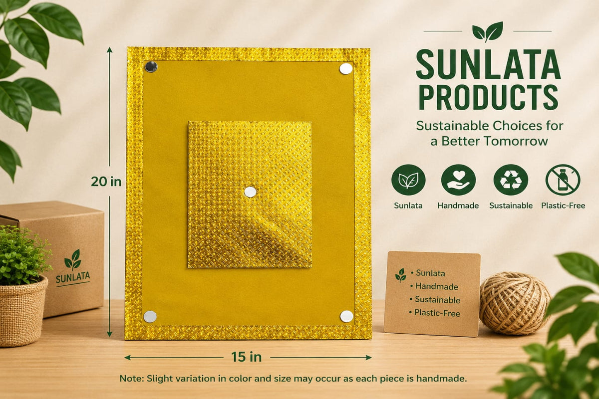Handmade Seed-Embedded Pooja Aasan