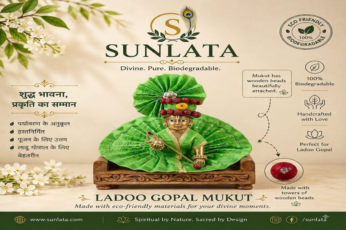 Eco-Friendly Laddu Gopal Mukut