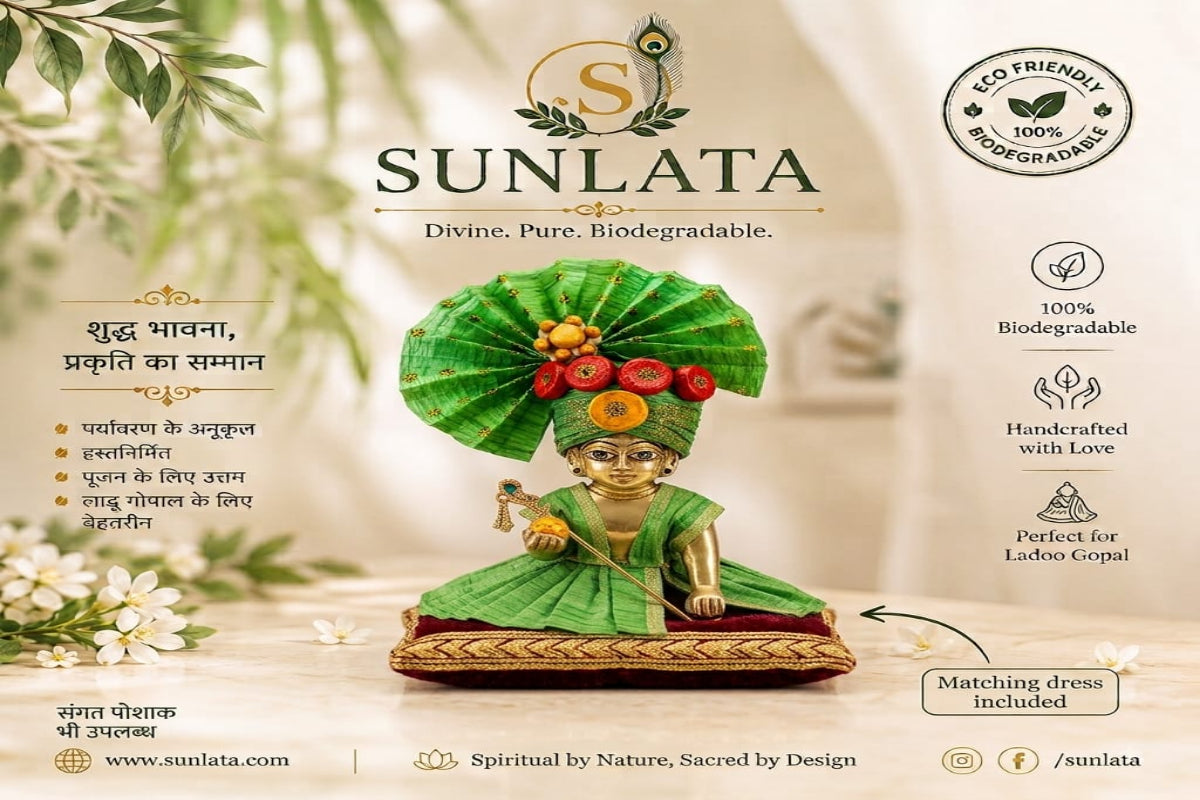 Eco-Friendly Laddu Gopal Mukut