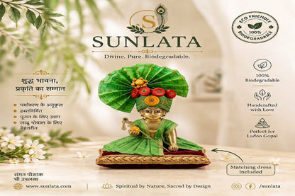 Eco-Friendly Laddu Gopal Mukut