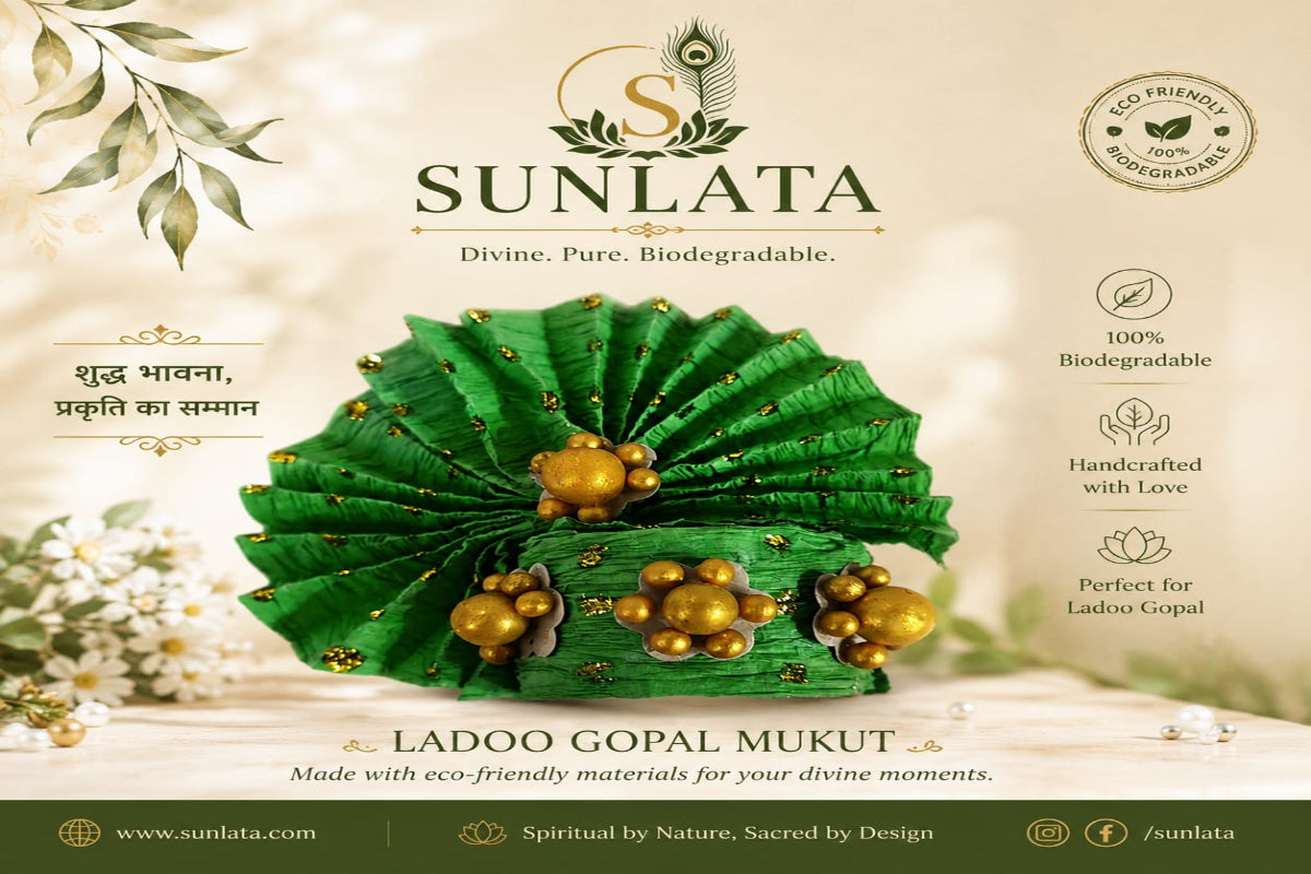 Eco-Friendly Laddu Gopal Mukut
